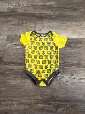 Transformers Yellow Baby One-Piece Bodysuit